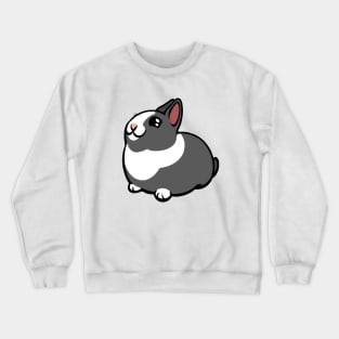 Gray and White Bunny Rabbit Coney Crewneck Sweatshirt